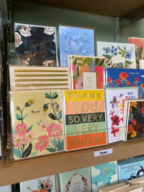 Premium greeting cards, several from local Artists
